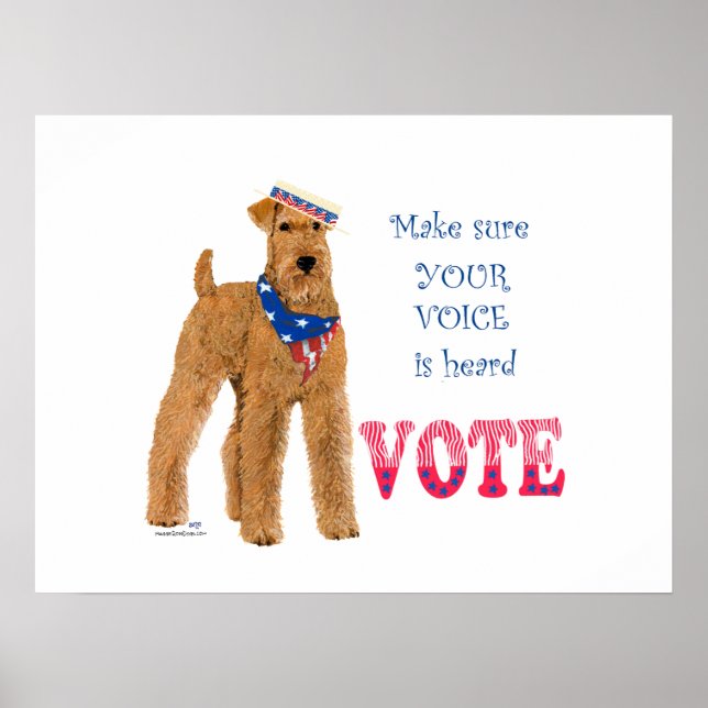 Irish Terrier Elections Poster (Framsidan)