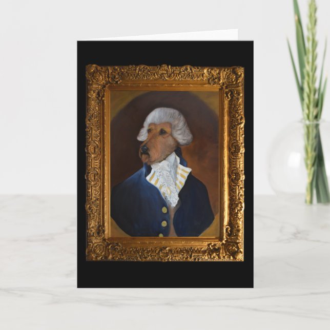 Irish Terrier "gentleman" Painting Art Kort (Framsida)