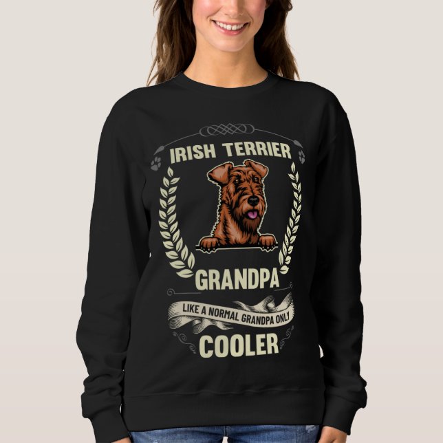Irish Terrier Grandpa Like A Normal Grandpa Only C T Shirt (Framsida)