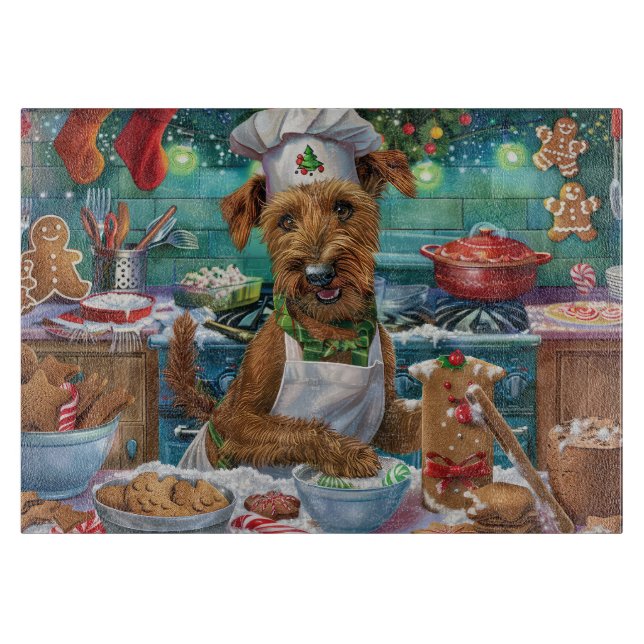 Irish Terrier Helgdag Baking: God jul (Framsidan)