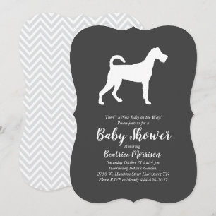 Irish Terrier Hund Baby Shower Gender Neutral Inbjudningar