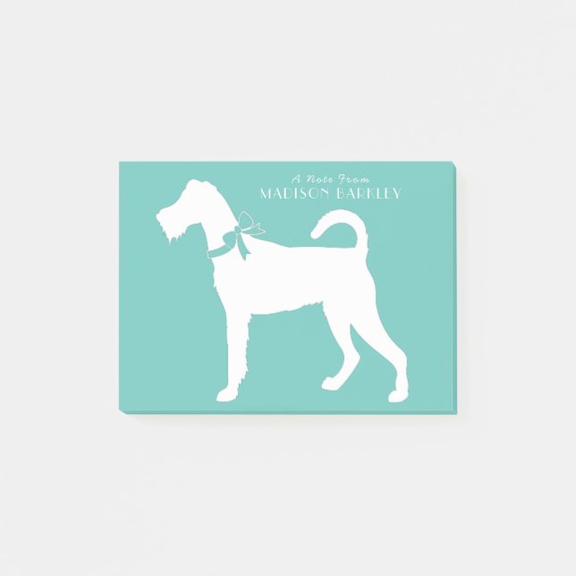 Irish Terrier Hund Puppy Post-it Block (Framsida)