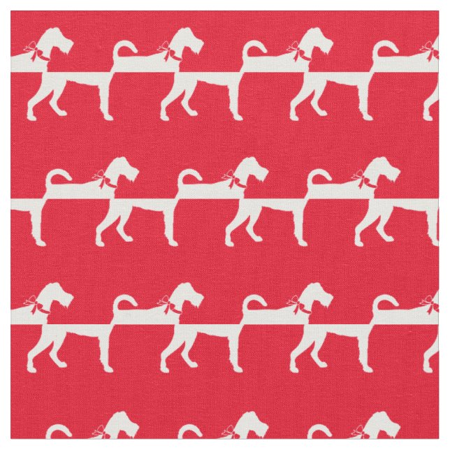 Irish Terrier Hund Silhouette Pet Red Tyg (Närbild)