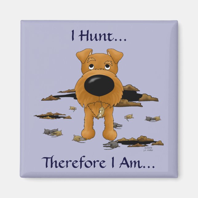 Irish Terrier (Irish Terriers) I Hunt... Magnet (Framsidan)