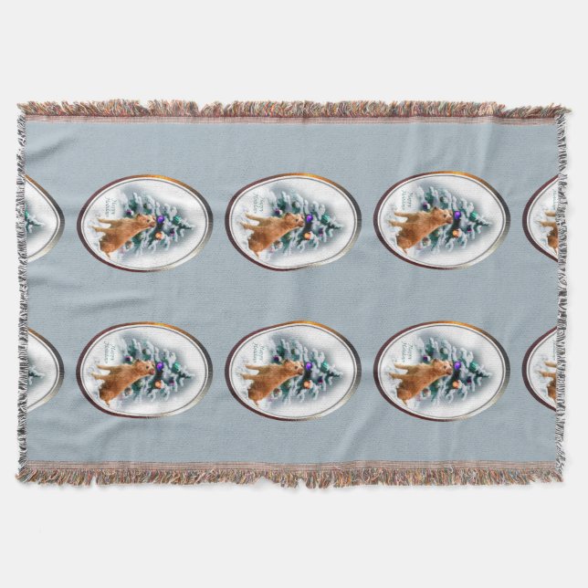 Irish Terrier jul Filt (Framsidan)