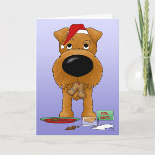 Irish Terrier jul Helgkort