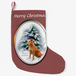 Irish Terrier jul Liten Julstrumpa