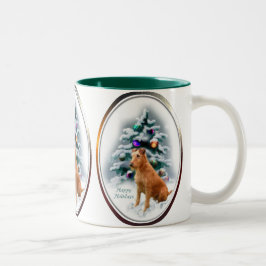 Irish Terrier-julklappar Två-Tonad Mugg