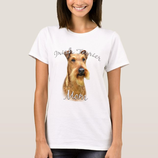 Irish Terrier Mamma 2 T-shirt (Framsida)