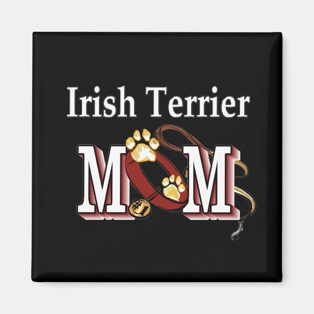 Irish Terrier Mamma Gåvor Magnet (Framsidan)