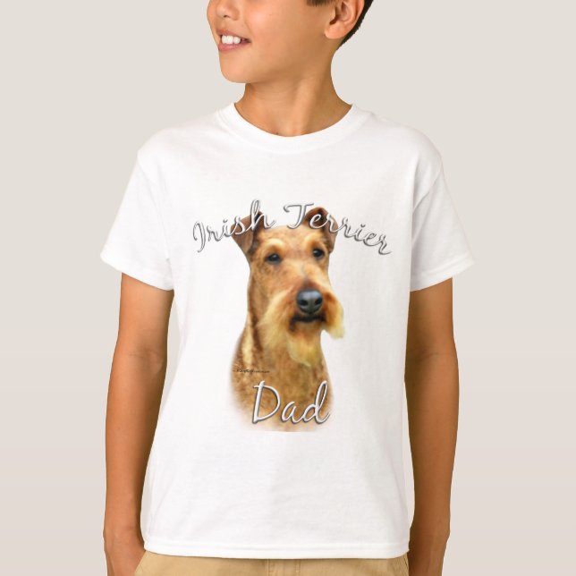 Irish Terrier Pappa 2 Tee Shirt (Framsida)