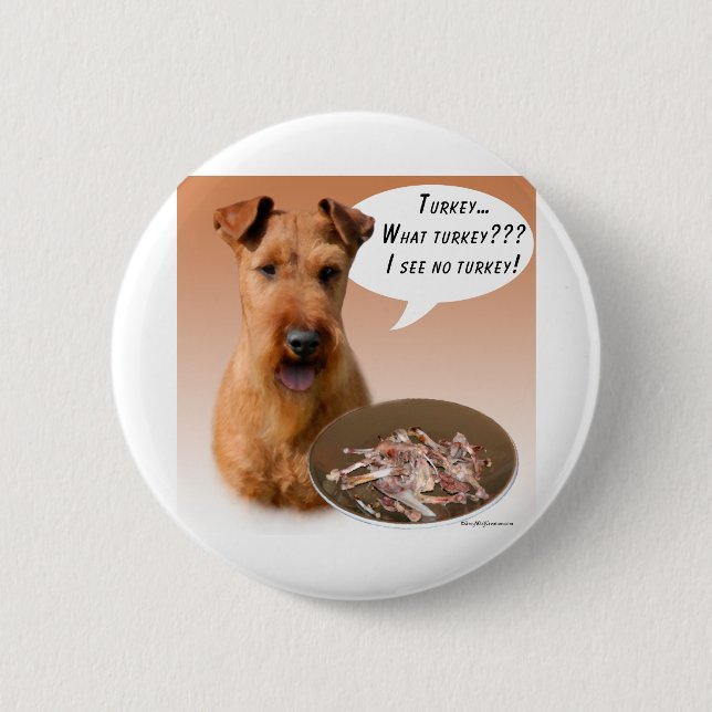 Irish Terrier Turkiet Knapp (Framsida)