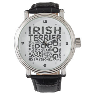 Irish Terrier Typography Armbandsur