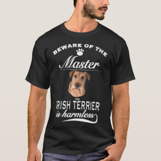 Irish Terrier, var försiktig med herre Irish Terri T Shirt