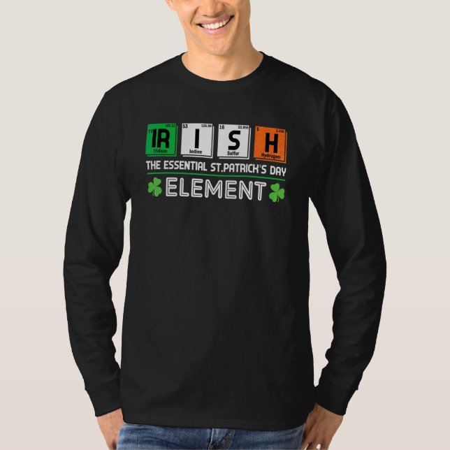 Irish The Essential St patrick's day Teach T Shirt (Framsida)
