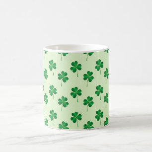 Irish three löv klöver mönster kaffemugg