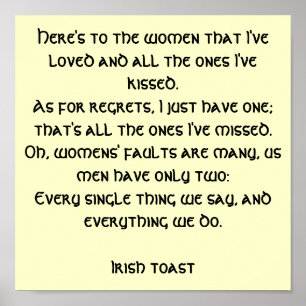 Irish Toast Poster