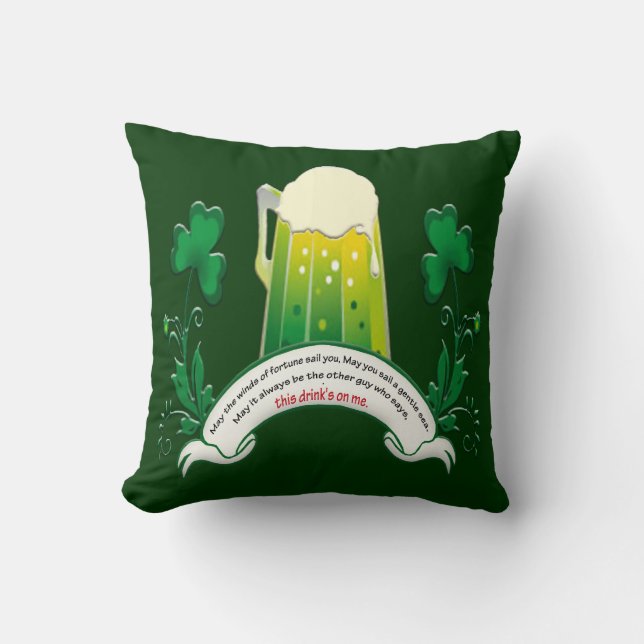 Irish Toast Reversible Pillow Kudde (Framsida)