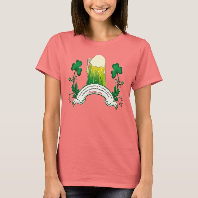 Irish Toast Shirt T Shirt (Framsida)
