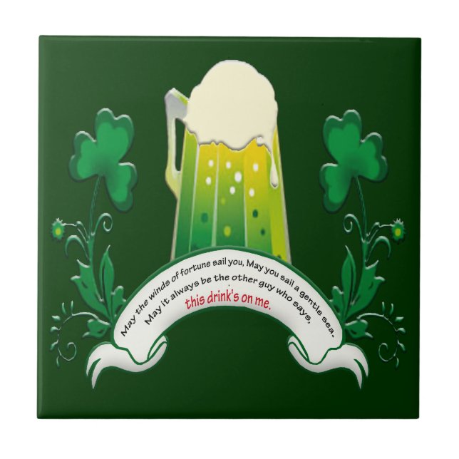 Irish Toast Tile Kakelplatta (Framsidan)