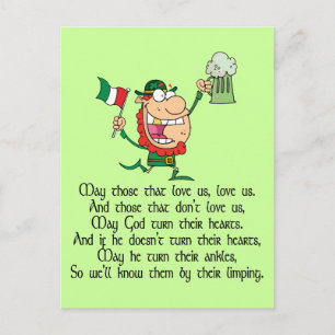 Irish Toast Vykort