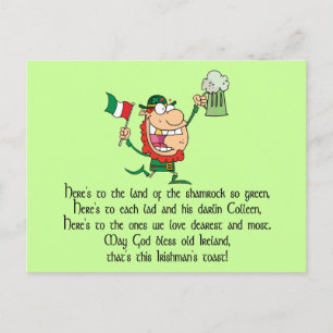 Irish Toast Vykort