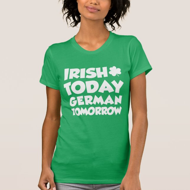 Irish Today German Morgon (ON MÖRK) T-shirt (Framsida)