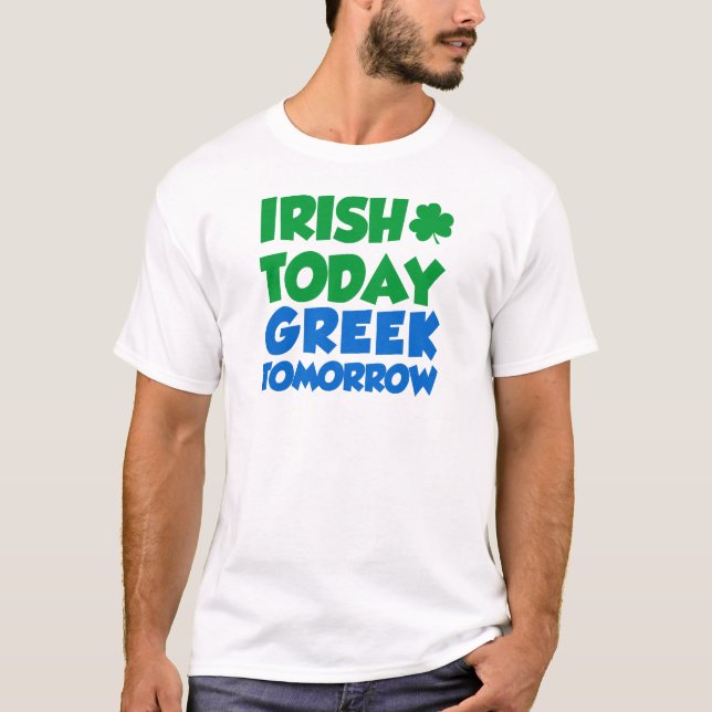 Irish Today Grekiska imorgon T-shirt (Framsida)