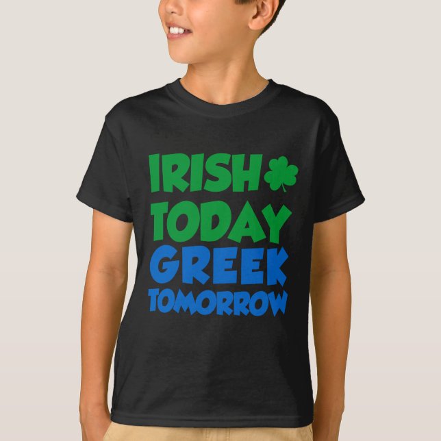 Irish Today Grekiska imorgon Tee (Framsida)