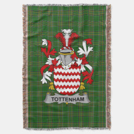 Irish Tottenham Jackar om Arm Family Crest Ireland Filt
