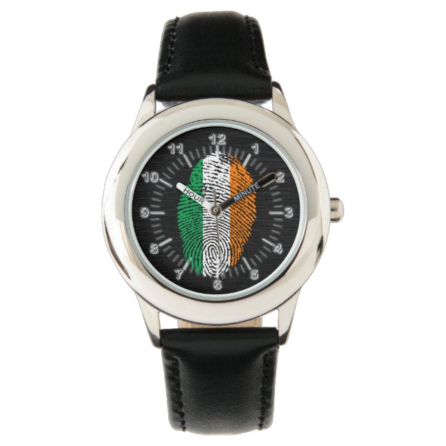 Irish touch fingeravprint flagga armbandsur (Framsida)