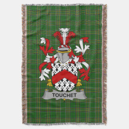 Irish Touchet Jackar om Arm Family Crest Ireland Filt