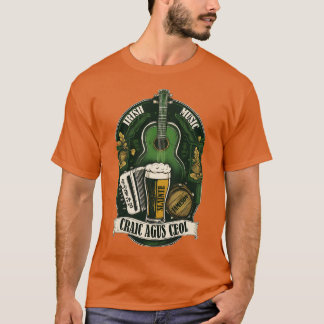 Irish Traditional Music Craic agus Ceol T Shirt