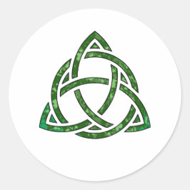 Irish trifecta grönt vid kudde runt klistermärke