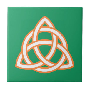 Irish Trinity Knot Triquetra Celtic Patricks Day Kakelplatta