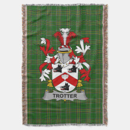 Irish Trotter Jackar om Arm Family Crest Ireland Filt