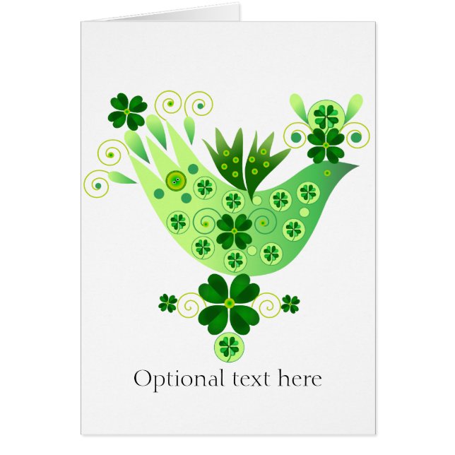Irish Tur Bird Hälsningskort (Framsidan)
