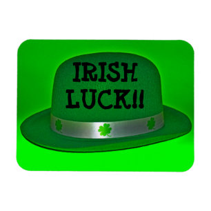 IRISH TUR Grönt Derby Hat Magnet