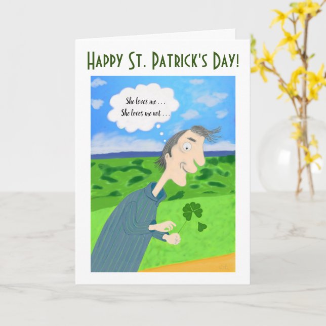 Irish Tur St. Patrick's Day Greeting Card Kort (Gul blomma)