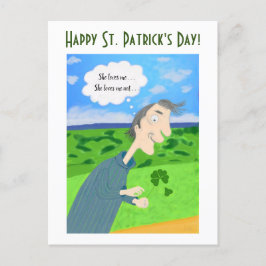 Irish Tur St. Patrick's Day Post Card Helg Vykort