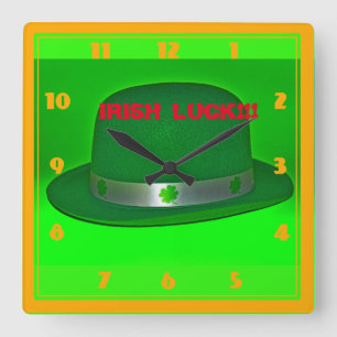 Irish Tur Wall Clock Fyrkantig Klocka