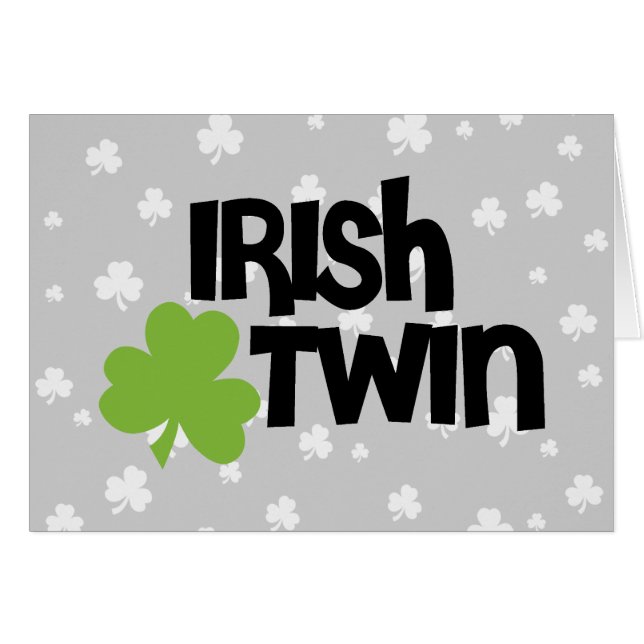 Irish Twin Hälsningskort (Framsidan Horizontal)