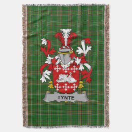 Irish Tynte Jackar om Arm Family Crest Ireland Filt