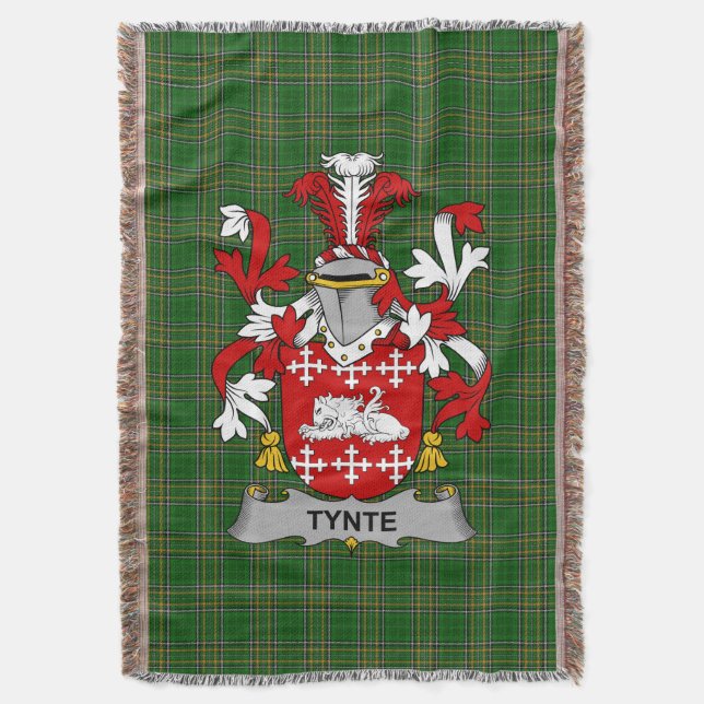 Irish Tynte Jackar om Arm Family Crest Ireland Filt (Framsidan Vertikal)