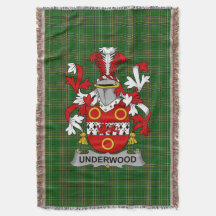 Irish Underwood Jackar Arm Family Crest Ireland