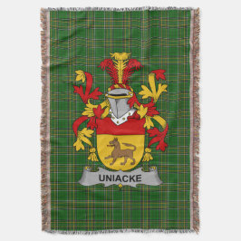 Irish Uniacke Jackar om Arm Family Crest Ireland Filt