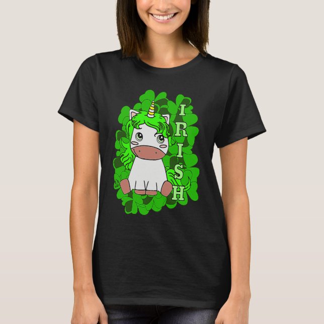 IRISH UNICORN ST PATRICK'S DAY CELEBRATION Ireland T Shirt (Framsida)