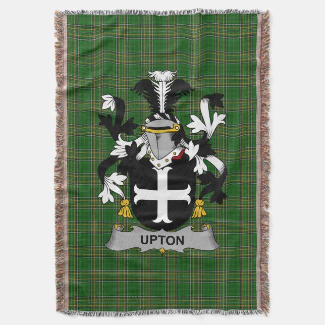 Irish Upton Jackar om Arm Family Crest Ireland Filt (Framsidan Vertikal)