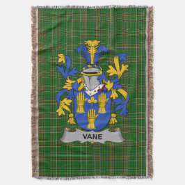 Irish Vane Jackar om Arm Family Crest Ireland Filt