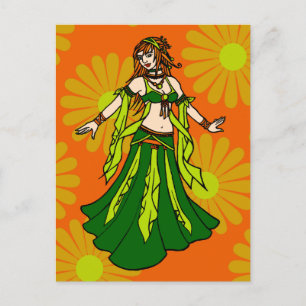 Irish Vår Belly Dancer Vykort